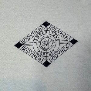Vintage Single Stitch Bodyheat Tee Shirt‎ Size Large Rare destressed